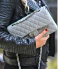 Сумка Classic Flap Bag Caviar Medium Grey